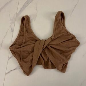 Brown front twist tank